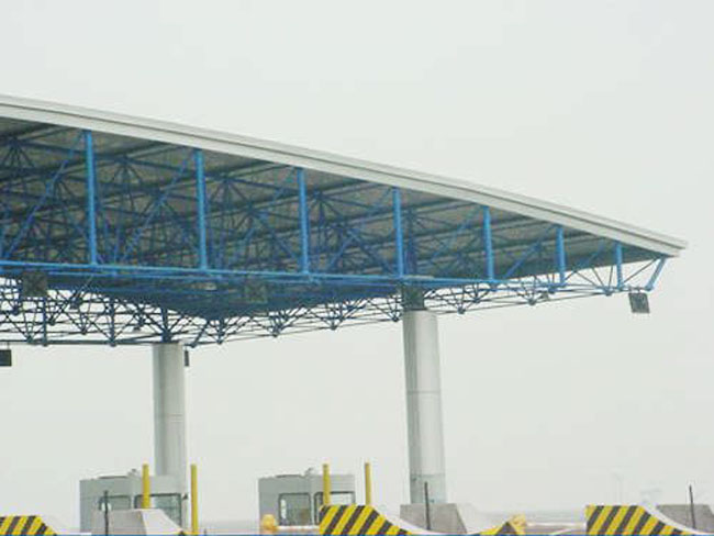 兰州收费站网架工程